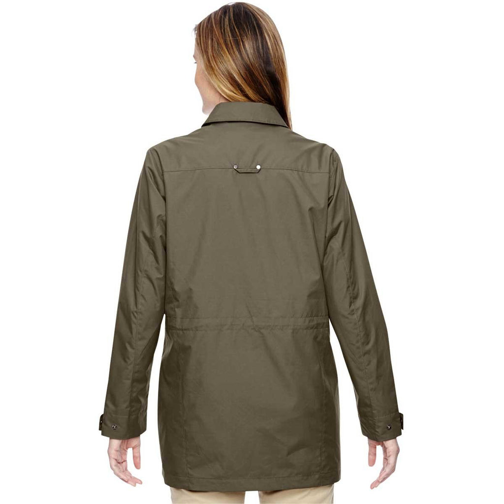 North End Women's Dark Oakmoss Excursion Jacket with Fold Down Collar