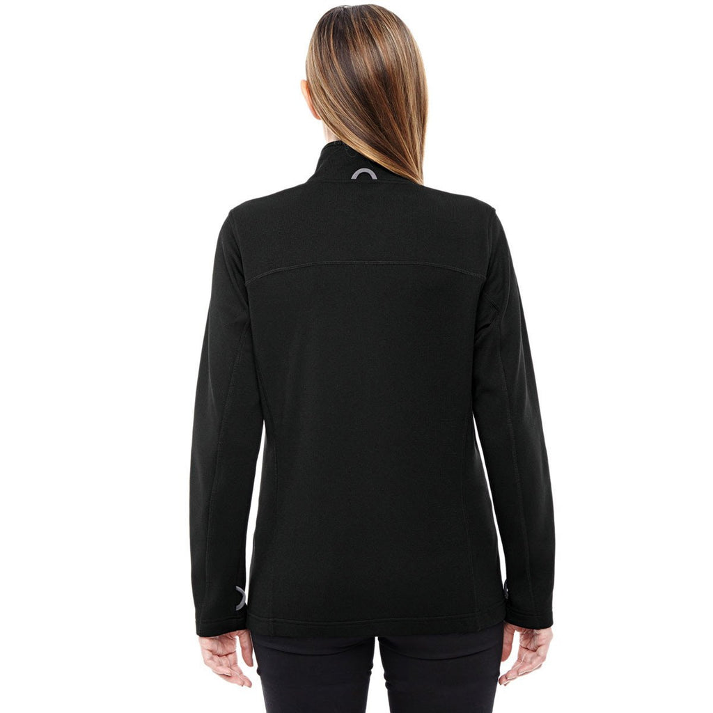 North End Women's Black/Graphite Performance Fleece Jacket