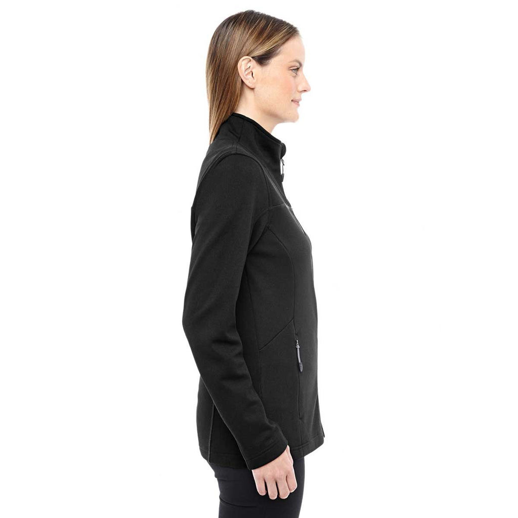 North End Women's Black/Graphite Performance Fleece Jacket