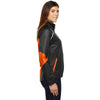 North End Women's Black/Mandarin Orange Dynamo Performance Hybrid Jacket
