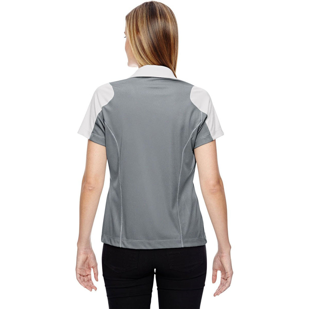 North End Women's Crystal Quartz Performance Embossed Print Polo