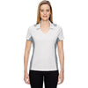 North End Women's Crystal Quartz Performance Embossed Print Polo