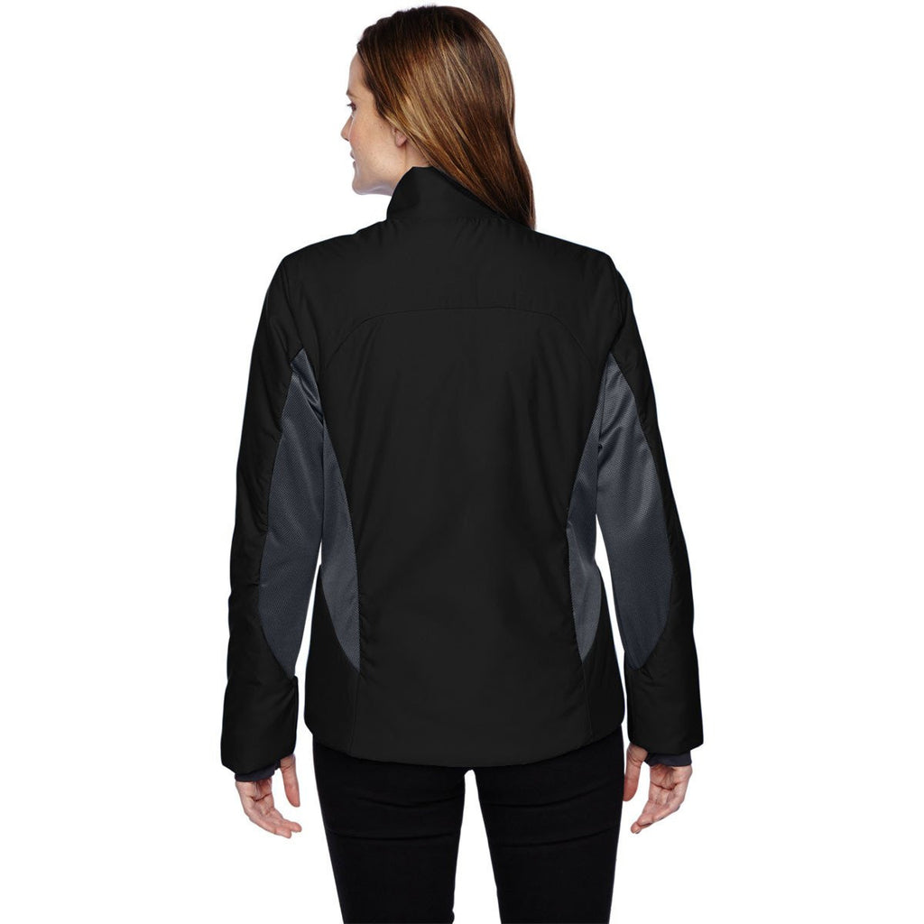 North End Women's Black Insulated Jacket with Heat Reflect Technology