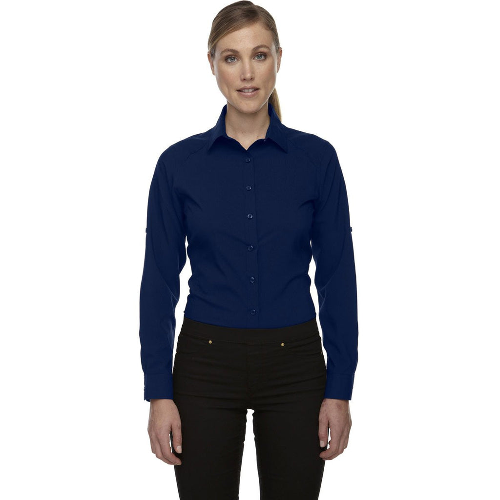 North End Women's Night Performance Shirt with Roll-Up Sleeves