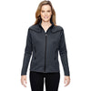 North End Women's Carbon Two-Tone Brush Back Jacket