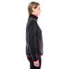 North End Women's Black/Olympic Red Fleece Jacket