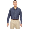 North End Men's Navy Excursion Utility Two-Tone Performance Shirt