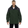 North End Men's Alpine Green 3-in-1 Two-Tone Parka