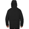 North End Men's Black 3-in-1 Parka with Dobby Trim