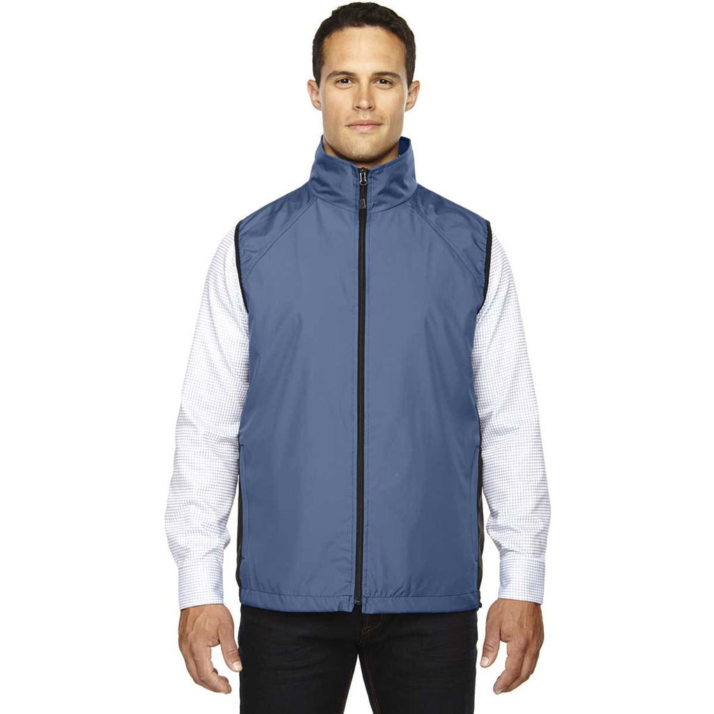 North End Men's Glacier Blue Techno Lite Activewear Vest