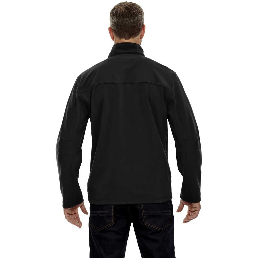 North End Men's Black Three-Layer Bonded Performance Jacket