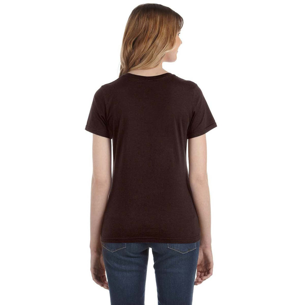 Anvil Women's Chocolate Lightweight T-Shirt
