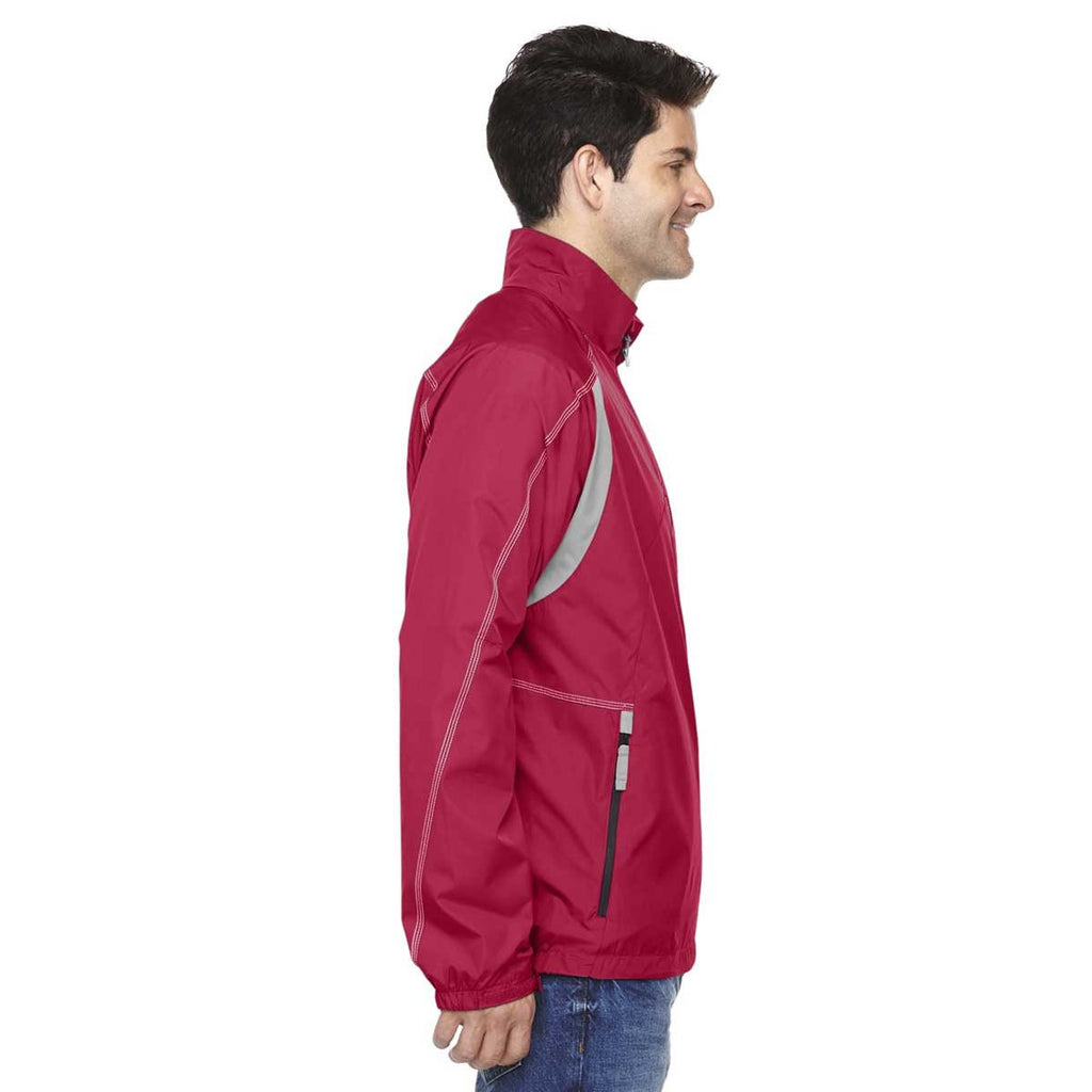 North End Men's Olympic Red Endurance Lightweight Colorblock Jacket