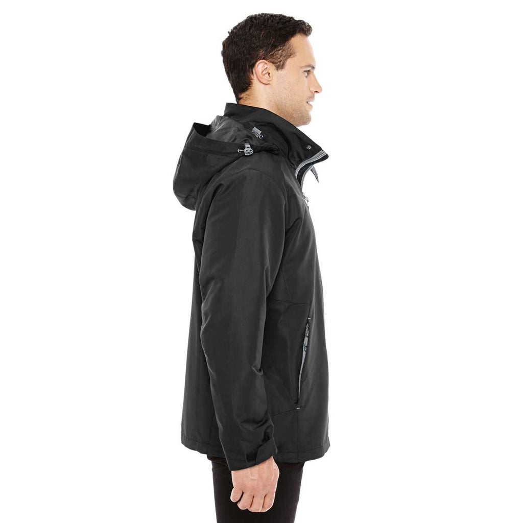 North End Men's Black/Graphite Insight Interactive Shell Jacket