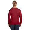 Anvil Women's Independence Red Lightweight Long-Sleeve T-Shirt