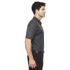 North End Men's Black Silk Maze Performance Stretch Embossed Print Polo
