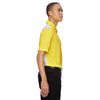 North End Men's Banana Yellow Performance Embossed Print Polo