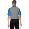 North End Men's Olympic Blue Performance Embossed Print Polo