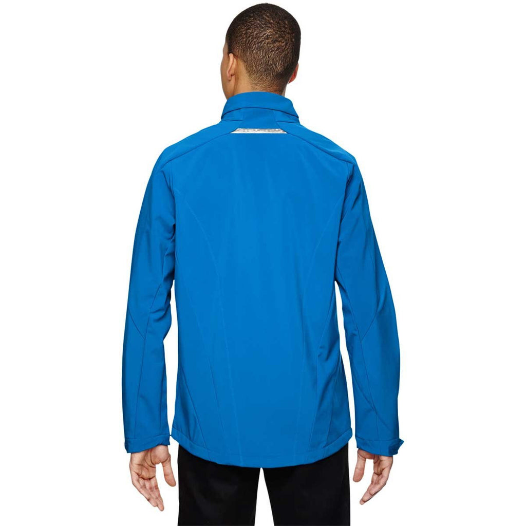 North End Men's Olympic Blue Excursion Jacket with Laser Stitch Accents