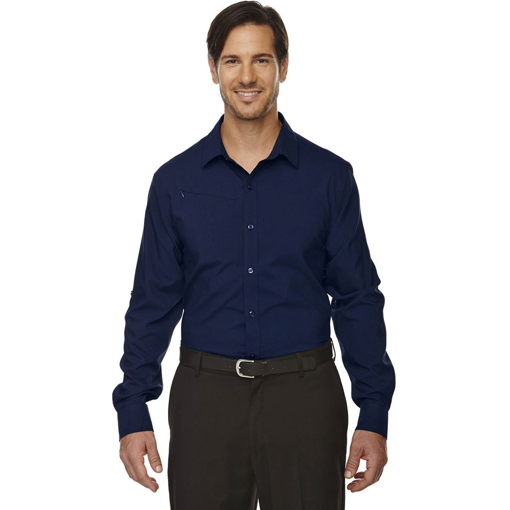 North End Men's Night Rejuvenate Performance Shirt with Roll-Up Sleeves