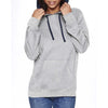 Next Level Unisex Heather Grey/Midnight Navy French Terry Pullover Hoodie