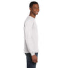 Anvil Men's White Lightweight Long-Sleeve T-Shirt