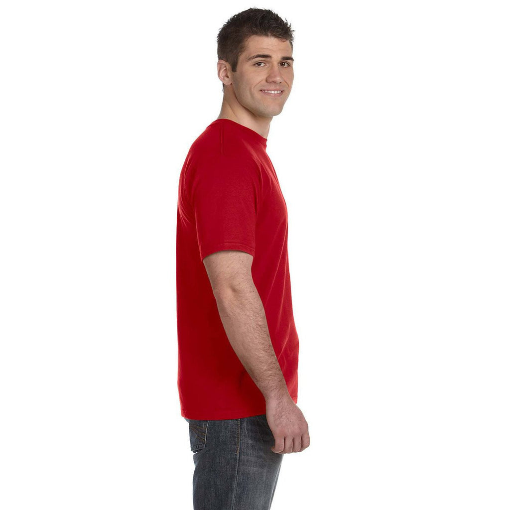 Anvil Men's Red Lightweight T-Shirt