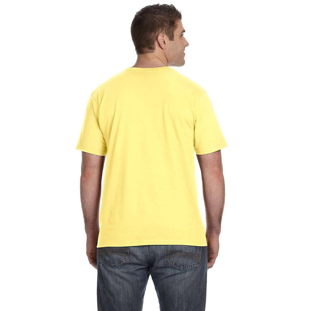 Anvil Men's Spring Yellow Lightweight T-Shirt