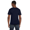 Anvil Men's Navy Lightweight V-Neck T-Shirt