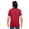 Anvil Men's Independence Red/Navy Lightweight Ringer T-Shirt