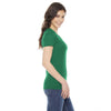 American Apparel Women's Kelly Green Poly-Cotton Short-Sleeve Crewneck