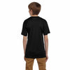Champion Youth Black Double Dry 4.1-Ounce Interlock T-Shirt