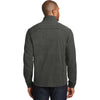 Port Authority Men's Black Charcoal Heather Microfleece Full-Zip Jacket