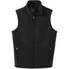 port-authority-black-softshell-vest