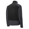 Port Authority Men's Battleship Grey/Black Back-Block Soft Shell Jacket