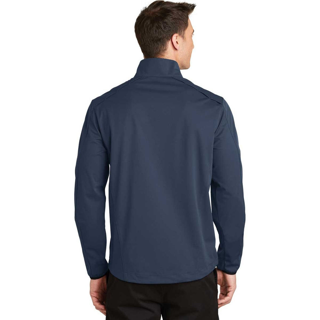 Port Authority Men's Dress Blue Navy Active 1/2-Zip Soft Shell Jacket