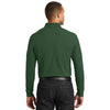 Port Authority Men's Deep Forest Green Long Sleeve Core Classic Pique Polo