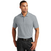 Port Authority Men's Gusty Grey Core Classic Pique Polo