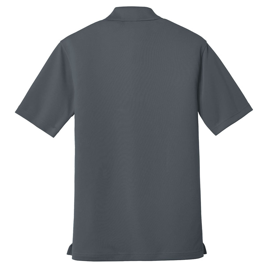 Port Authority Men's Graphite Dry Zone UV Micro-Mesh Pocket Polo