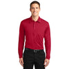 k540ls-port-authority-red-polo