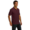 Port & Company Men's Athletic Maroon Ring Spun Pique Polo