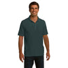 Port & Company Men's Dark Green Ring Spun Pique Polo