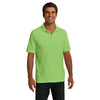 Port & Company Men's Lime Ring Spun Pique Polo