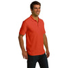 Port & Company Men's Orange Ring Spun Pique Polo