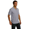 Port & Company Men's Silver Ring Spun Pique Polo