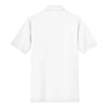 Port & Company Men's White Ring Spun Pique Polo