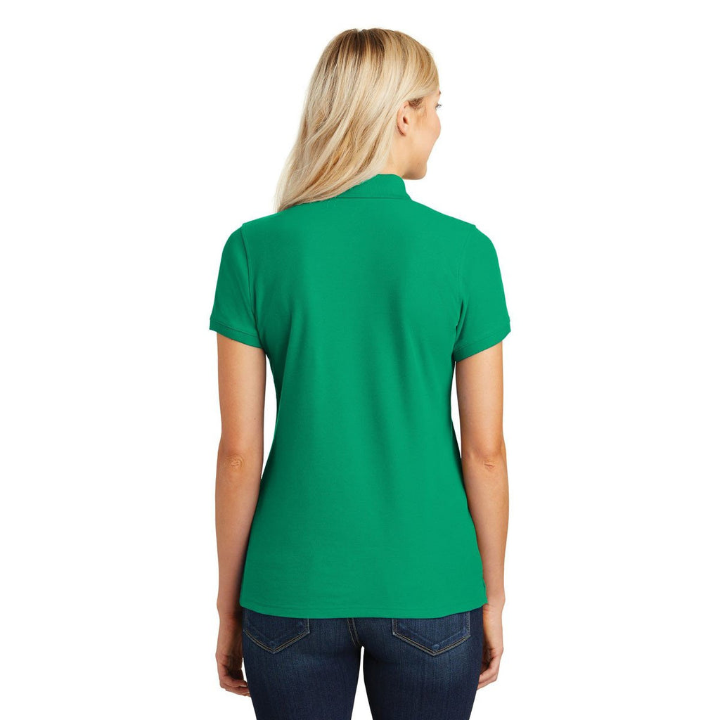 Port Authority Women's Bright Kelly Green Core Classic Pique Polo