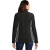Port Authority Women's Black/Battleship Grey Colorblock Value Fleece Jacket