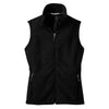 port-authority-women-black-fleece-vest