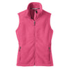 port-authority-women-pink-fleece-vest